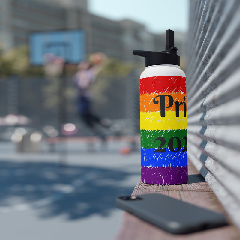 Pride 2024 Stainless Steel Water Bottle, Standard Lid