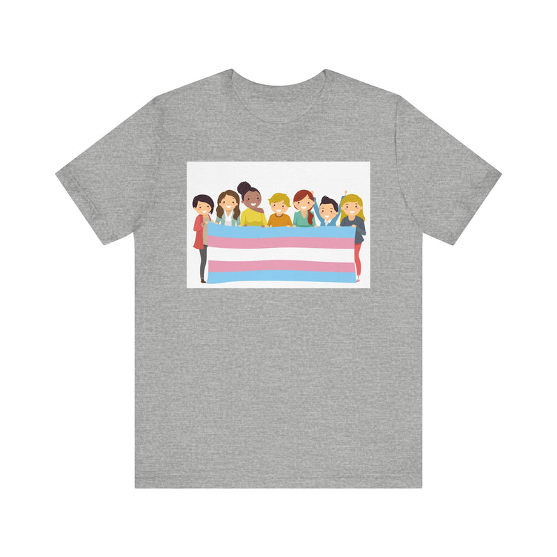 Pride Flag.  Unisex comfy casual t-shirt with short sleeves.