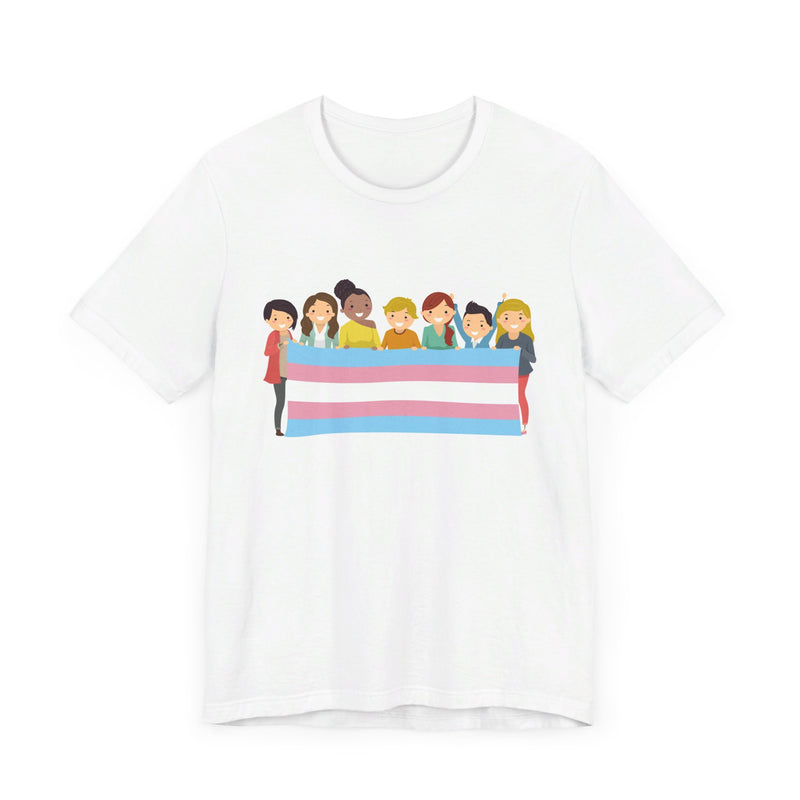 Pride Flag.  Unisex comfy casual t-shirt with short sleeves.