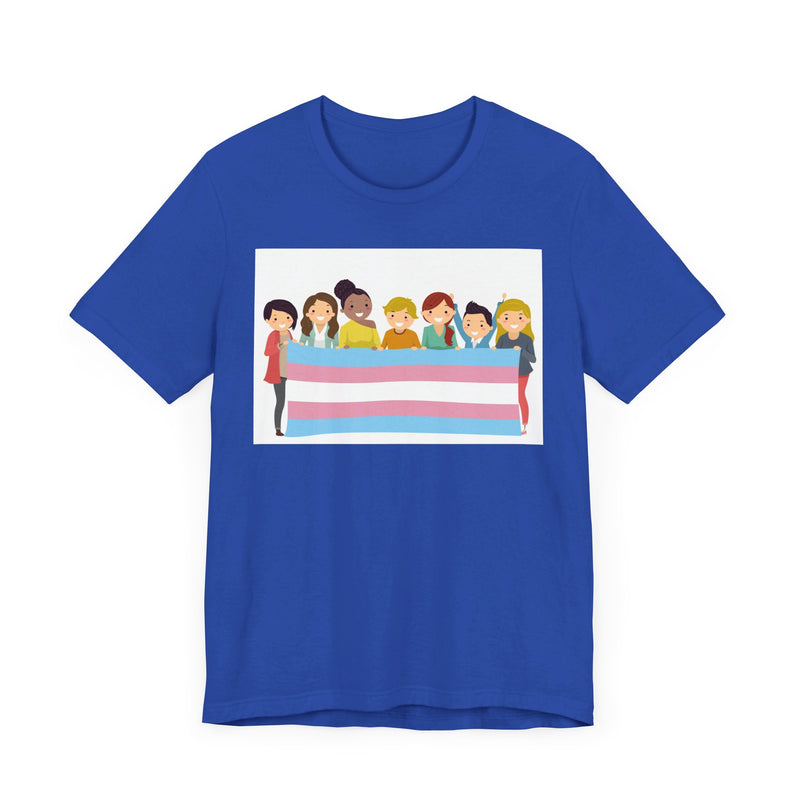 Pride Flag.  Unisex comfy casual t-shirt with short sleeves.