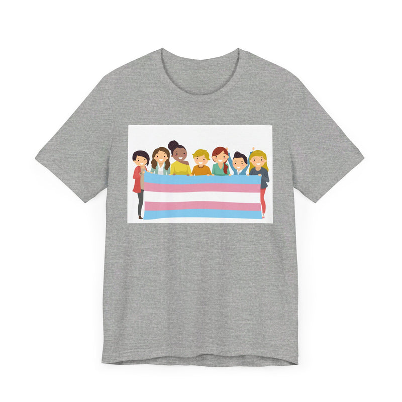 Pride Flag.  Unisex comfy casual t-shirt with short sleeves.