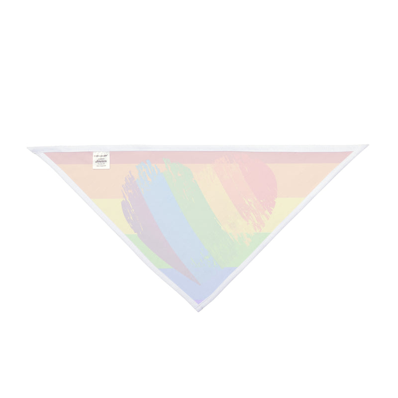 Pride Heart and Rainbow Pet Bandana