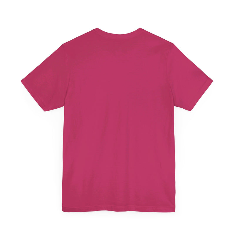 Celebrate. Rainbow Fist.  Unisex comfy casual t-shirt with short sleeves.