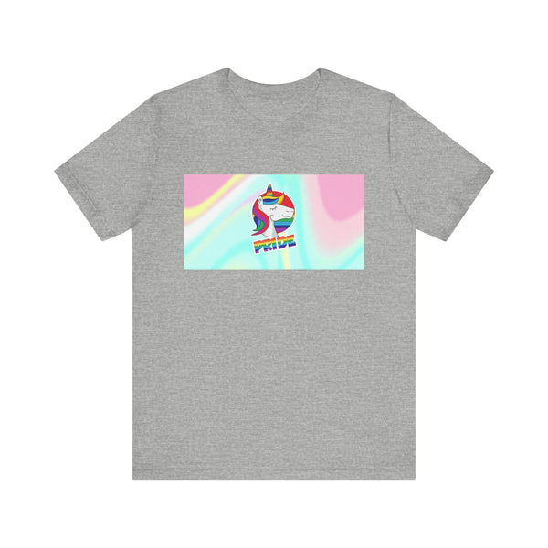 Pride Unicorn.  Unisex comfy casual t-shirt with short sleeves.