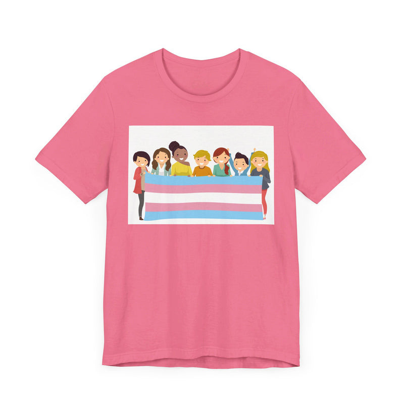 Pride Flag.  Unisex comfy casual t-shirt with short sleeves.