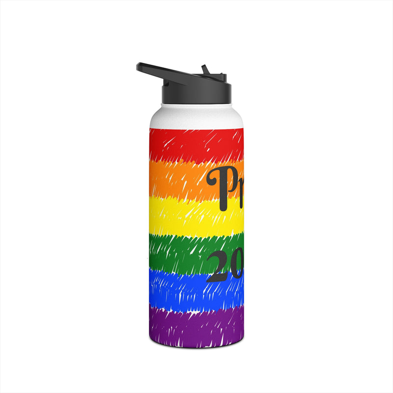 Pride 2024 Stainless Steel Water Bottle, Standard Lid