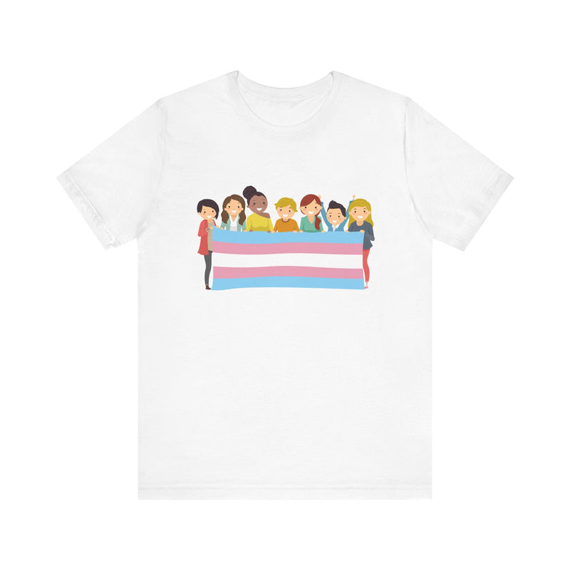 Pride Flag.  Unisex comfy casual t-shirt with short sleeves.