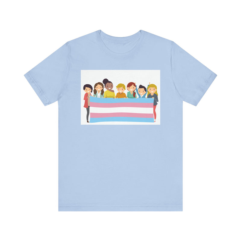 Pride Flag.  Unisex comfy casual t-shirt with short sleeves.