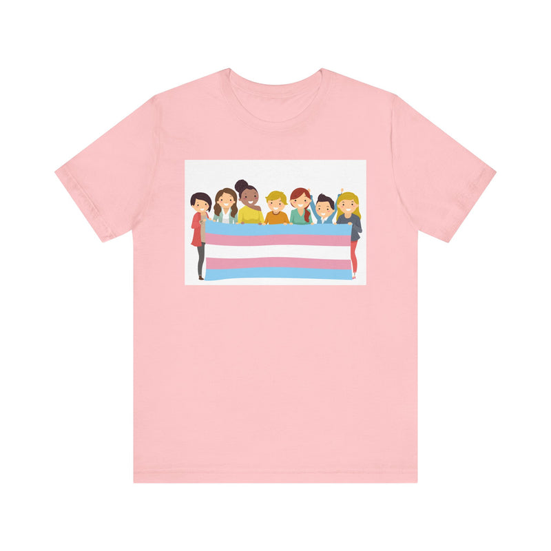 Pride Flag.  Unisex comfy casual t-shirt with short sleeves.