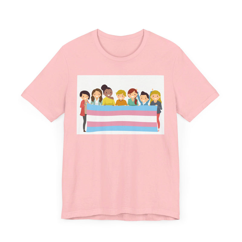 Pride Flag.  Unisex comfy casual t-shirt with short sleeves.