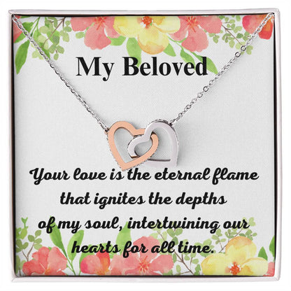Valentines Day, Gift for Her, Necklace, Gift for Wife, Necklace Message Card Valentine, Anniversary Gift, Pendant Necklace, Heart Pendant
